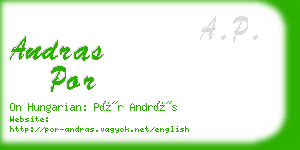 andras por business card